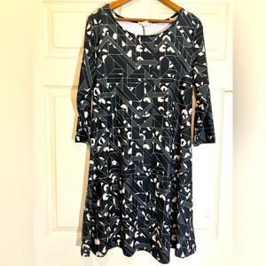 Yelete mini dress, pockets, 3/4 sleeve, excellent condition, large